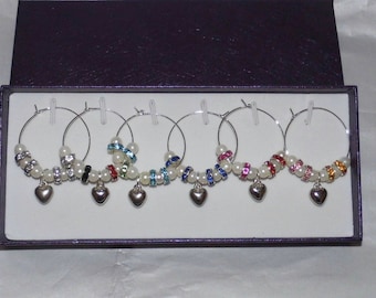 Sparkle and Shine Wine Glass Charm Set