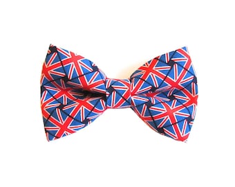 British Flag Union Jack Dog Bow Tie