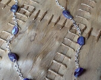 Amethyst Chain Necklace