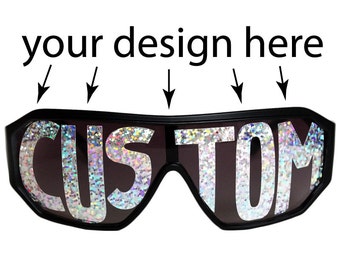 Rasslor Custom Word Shield Sunglasses