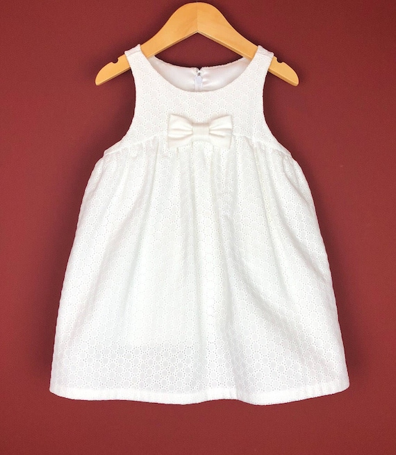 The "Play-Date Dress" in White Embroidery.