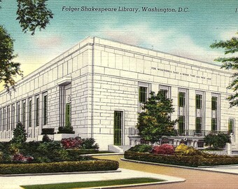 Folger Shakespeare Library, Washington DC - Vintage Postcard - Postcard - Unused (X)