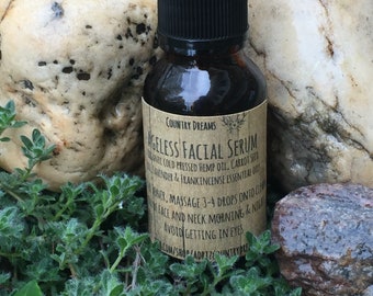 Ageless Facial Serum - Carrot Seed oil, Organic Hemp Oil, Frankincense and lavender oils