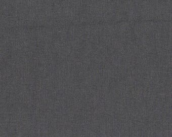 Tissu 100% coton uni gris foncé