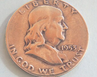 1953S Franklin Half Dollar, Silver Dollar, USA Coins, Rare Coins