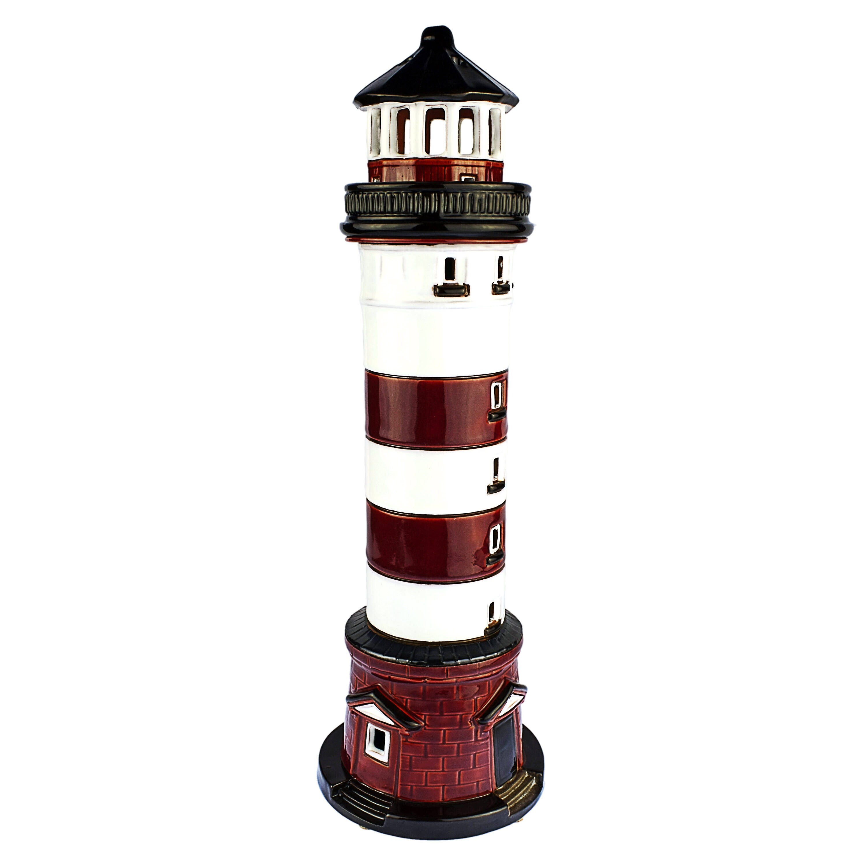 Hand made ceramic lighthouse candle holder Nida