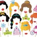 Printable Princess Photo Booth Props, Princess Birthday Party Photo Booth Props, Instant Download Disney Princess Party Props - 0241