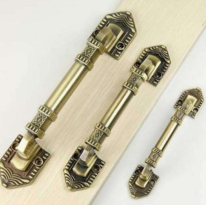 Vintage Style Door Handle Cabinet Handles Dresser Pulls Drawer Pull Vintage Style Door Handle Cabinet Handles Dresser Pulls Drawer Pull Handles Knob Antique Brass / Rustic Kitchen Handle Pulls Knobs Large - Vintage Style Door Handle Cabinet Handles Dresser Pulls Drawer Pull