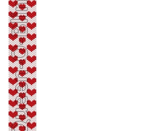 Peyote Cuff Tutorial - Heart/Valentine