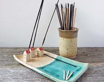 incense burner ceramic, incense holder, incense sticks holder house, incense dish