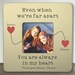 Personalized Best Friends Picture Frame Long Distance Relationship Gift Ideas Long Distance Friend Gift Even When We're Far Apart IB3FSFRND