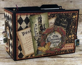 Fun with Graphic 45 Project #1: Curiosity Shoppe "1 Page Style 5 Ways" Minibook Tutorial