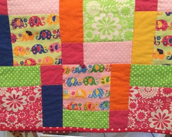 Happy Elephant Baby/ Lap Quilt