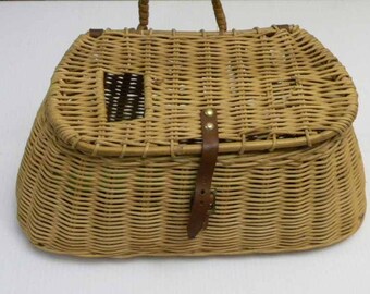 Old Wicker Trout Fishing Creel