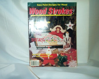 Wood Strokes® Paint Designs on Wood Pattern Magazine,Painting Projects Mistletoe Angel,Owls, Paint on Bottles how to,Banana Hanger SEWBUSY12