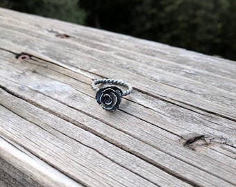 Sterling Silver Succulent Ring