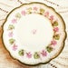 3 Vintage floral dessert plates MZ Austria Porcelain