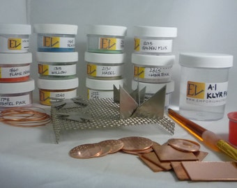 Basic Beginners Jewelry Lead-Free Enameling Kit