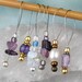 Stitch Markers, Knitting, Asstd Crystals, Pearls, Purple & Lavender, White, Snag Free, Knitting Tool, Knitting Accessory, Gift for Knitters