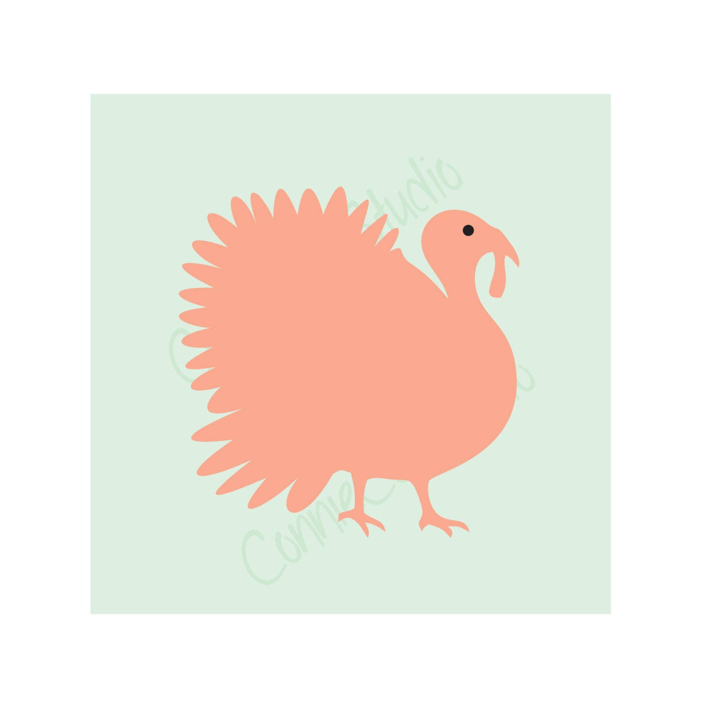 Download Digital Cut File Turkey Vinyl Cutting File SVG DXF
