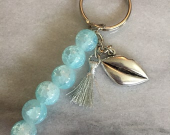 Blue me a Kiss Keychain