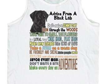 Men's Advice from A Black Lab Labrador Retriever Tank Top
