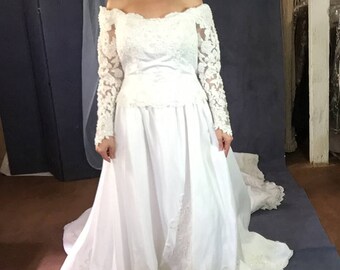 Mary's Wedding Gown Exquisite Train and attention to detail