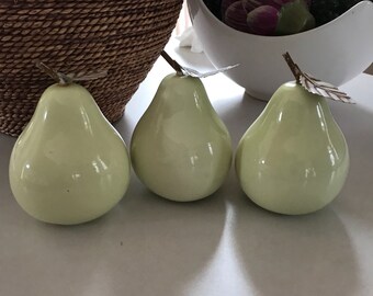 Stunning porcelain pale green pares