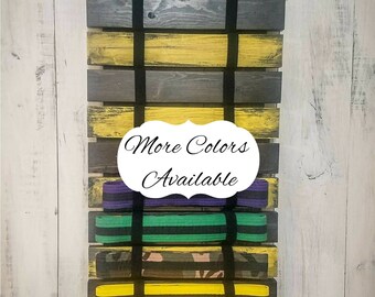 Multicolor Taekwondo Karate Martial Arts Belt Display