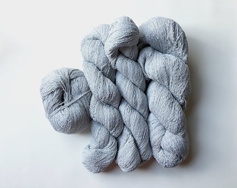 Reclaimed Lace Yarn - Cotton - Light Grey Heather