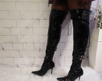 Above And Beyond Thigh High Boots