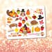 Thankgiving / Fall / Harvest / Autumn Theme Mini Planner Sticker Sheet