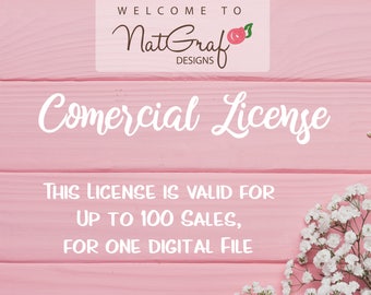 Commercial Use License - Single Item - Up to 100 units