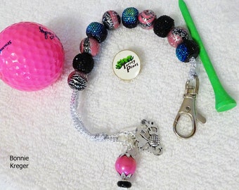 Golf Stroke Counter with Handmade Beads