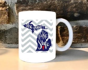 Michigan Great Lakes 11 oz Coffee Mug