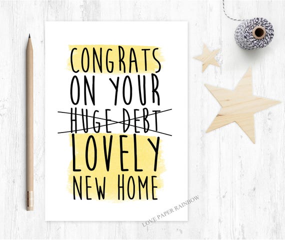 funny new home card, new home card, moving house card, 1st home card, first home card, funny first home card, funny 1st home card