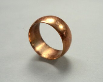 Antique Victorian 10K Rose Gold Baby Ring Cigar Band