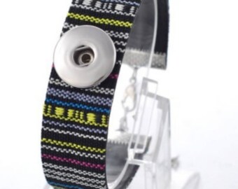 Blue and green woven bracelet