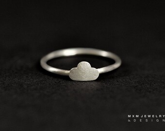 Sterling Silver Tiny Cloud Ring