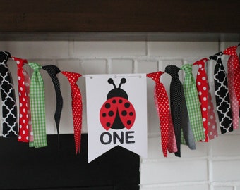 Ladybug Banner, Happy Birthday Banner, Ladybug Birthday Party, Ladybug Birthday Banner, Ladybug Banner, Ladybug Highchair Banner, Ladybug