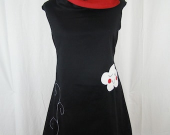 Robe Kyriu nuage rouge et noire