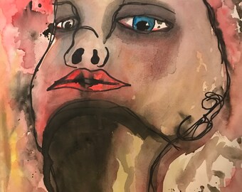 Under Influence (pen&watercolor)