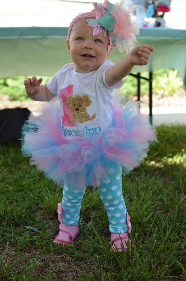 Puppy First birthday Tutu outfit Puppy Party First