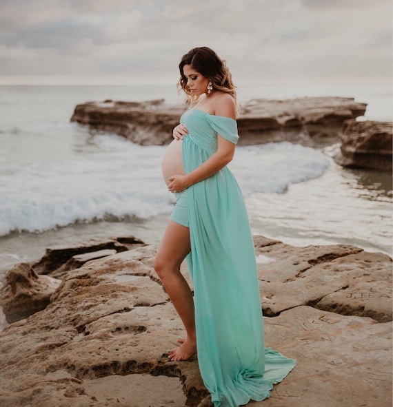 35 colors DressShorts sweetheart maternity dress open belly