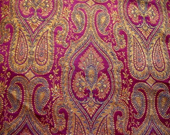 Baroque Pattern Indian Benarsi Silk Brocade KimKhab Fabric
