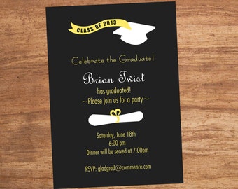 Celebrate the Graduate Announcement Invitation