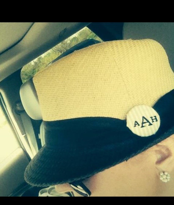 monogrammed fedora