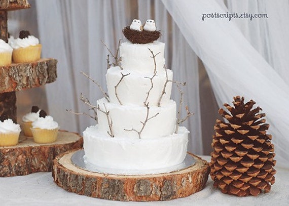 15 Rustic Wood Tree Slice Wedding Cake Base Or Cupcake 15 Rustic Wood Tree Slice Wedding Cake Base Or Cupcake