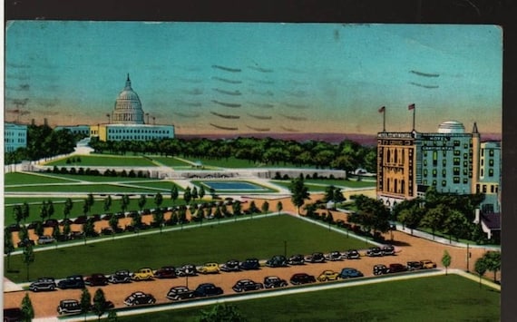 Hotel Continental – Capitol Plaza – Washington, D. C. + 1953 – Vintage Souvenir Postcard