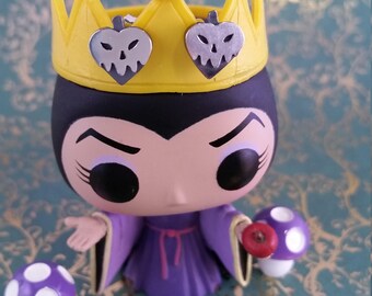 Disney lover Gift || Poison Apple Heart Stud Earrings || Handmade Gift | Fairy Tale Snow White Evil Queen Inspired ||